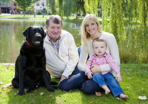 professional family photography including the dog