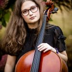 HS Girl holding Cello